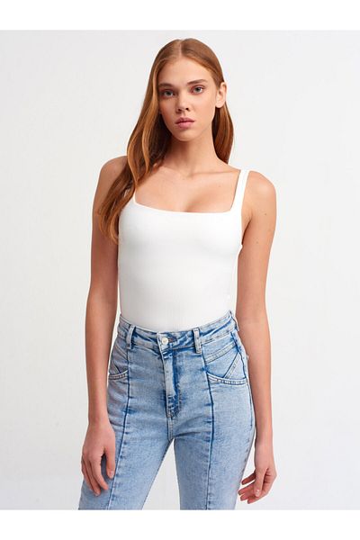 Dilvin Γυναικείο κορμάκι Ecru Strappy