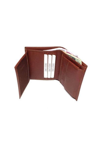 DERKON Genuine Leather Men's Wallet with Polite Coin