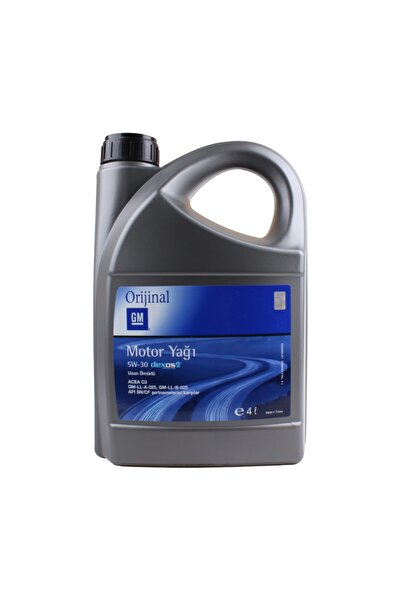 GM Motor Yağı Dexos 2 5w30 4 Lt