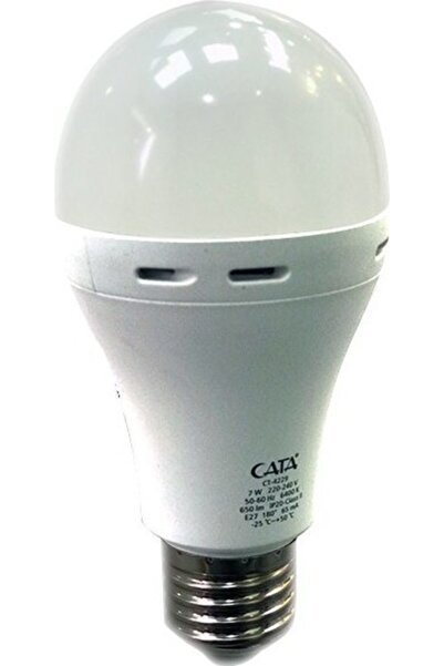 Cata 7 Watt E27 Duylu Şarjlı Led Ampul Ct-4229 - Beyaz Işık