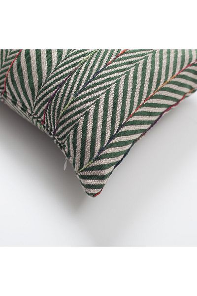Fineroom Living " Sense " - Linen Gradient Striped Herringbone Pattern Cushion 30x50 (Inner Pillow Included)