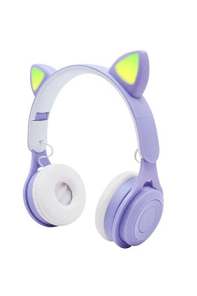 BLUPPLE Sevimli Kablosuz Wireless Bluetooth 5.0 Radyolu Fm Led Işıklı Kedili ...