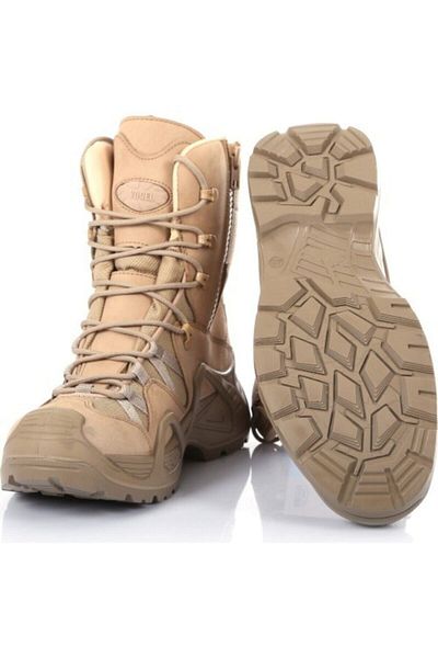 Silyon Askeri Giyim Military Beige Vogel Boots - Τύπος με φερμουάρ