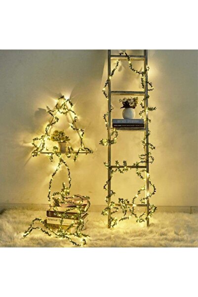 KozmoParti Özel Gün Için Sarmaşık Yaprak Peri Led Işık-7.5 Metre Dekoratif Le...
