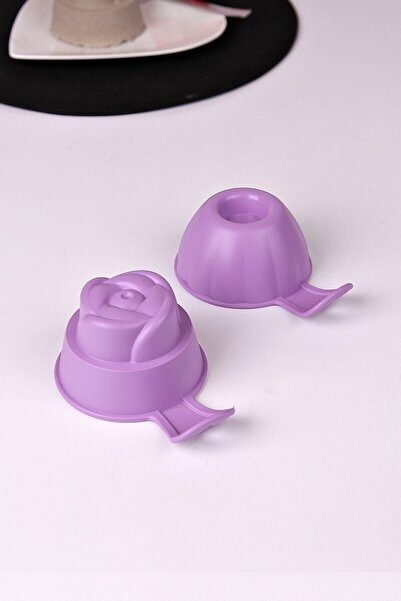 Nova Casa قالب أرز وحلوة من البلاستيك الأرجواني، عبوة من قطعتين