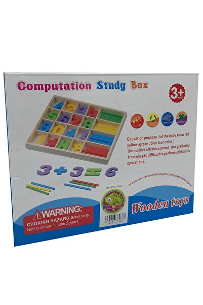 Wooden Toys Computation Study Box Ahşap Matematik Eğitim Seti