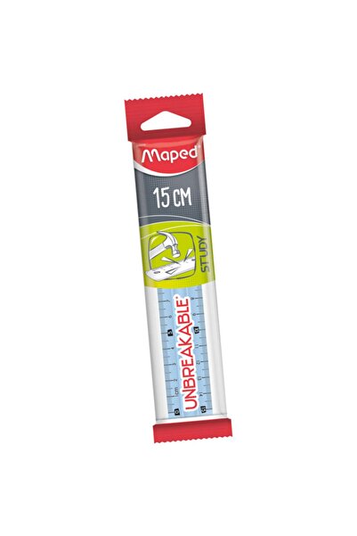 Maped Study 15 Cm Kırılmaz Plastik Cetvel (245310)