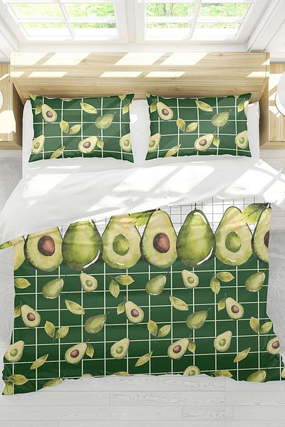 Colorpool Set cuvertură dublă Avocado