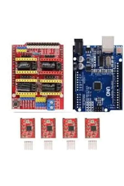 Cnc Shield + Uno Klon+ 4x A4988 Dahil