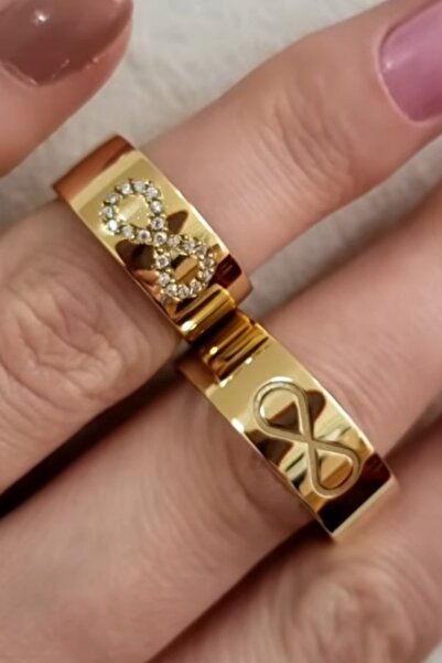 Silver Self Gümüş Alyans Altın Kaplama Sonsuzluk