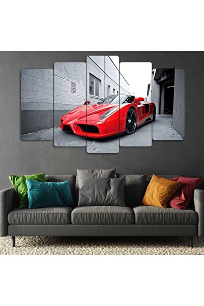 EVLOYA Ferrari 5 Parçalı Tablo