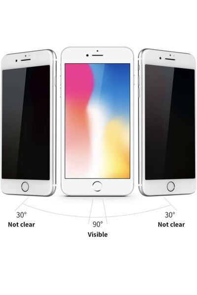 JACQUELYN Iphone 8 Beyaz Ful Kaplayan Hayalet Cam -high Quality-tempered Glass