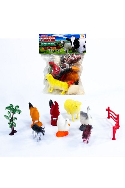 Pasifik Toys 10 Piece Farm Soldiers Set with Educational Accessories