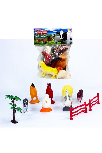 Pasifik Toys 10 Piece Farm Soldiers Set with Educational Accessories