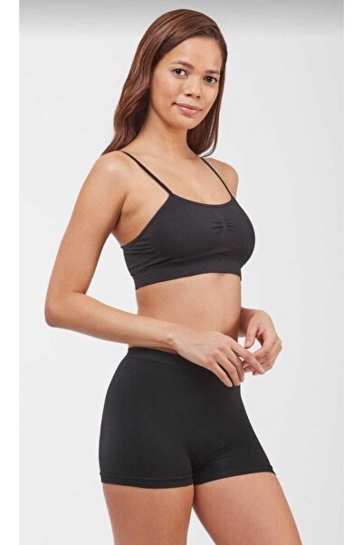 Elite Life Seamless Women's Boxer Black Shorts 830