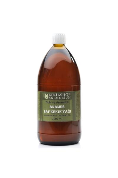 Saf Kekik Yağı 1000 ml Anamur Beyaz Kekiklerinden Üretilmiş 100% Saf Ve Doğal Karvakrol Kekik Yağı