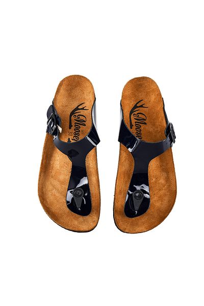 Moosefield Papuci de damă din piele bleumarin