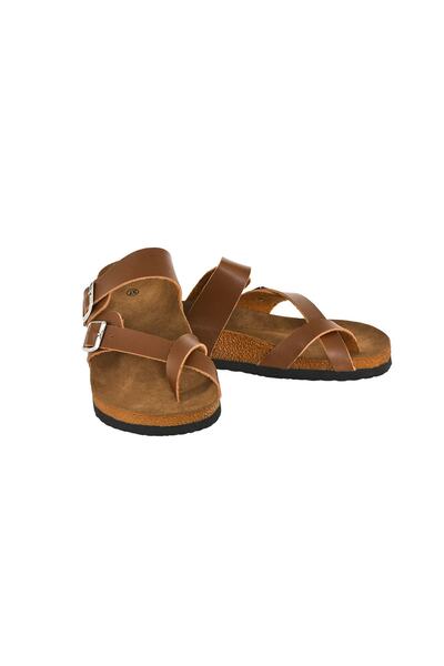 JustBow Παντόφλες Unisex Tan