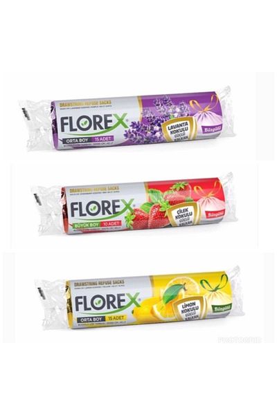 Florex Drawstring Scented Garbage Bag Pack of 6