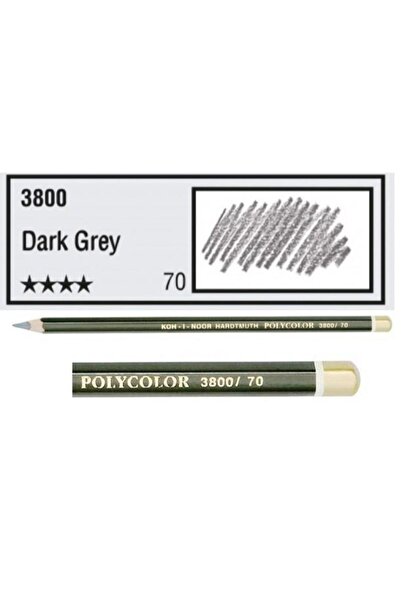Koh-i Noor Koh-ı Noor Polycolor Kuru Boya Kalemi - Koyu Gri (3800-70)