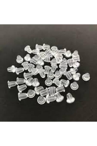 TakıConcept 100 Adet Silikon Küpe Arkası 2 Paket