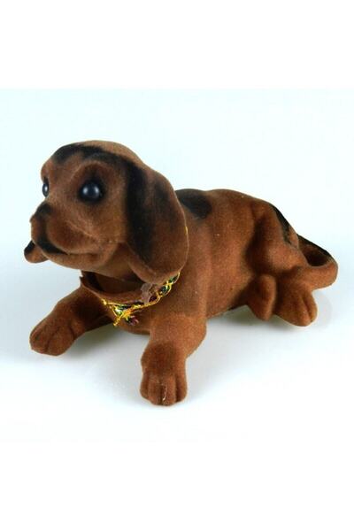 EWs Brown Head Shaking Dog In-Car Ornament