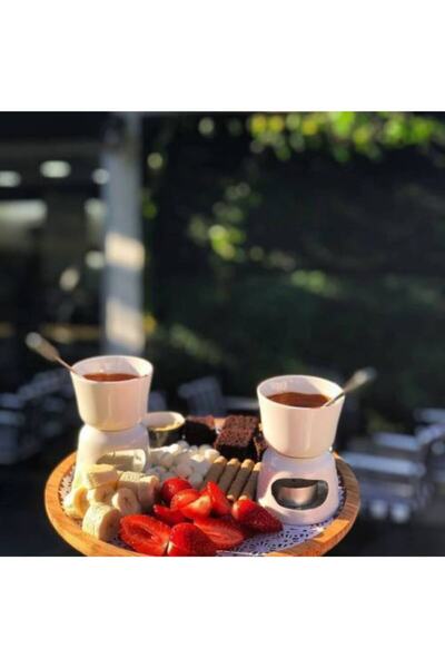 Genel Markalar Porland Porselen Fondü Seti Çikolata Sosu Yapma Seti