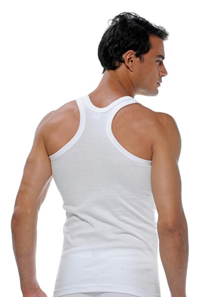 GÜMÜŞ قميص رياضي أبيض للرجال مكون من قطعتين 4019