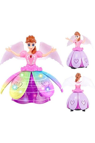 AYKİDS Princess Musical Heated Dancing Self Swivel Angel Princess Toy