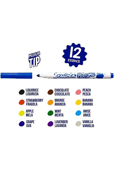 CARIOCA Set of 12 Scented and Felted Crayons