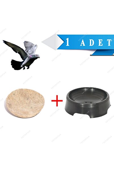 Genel Markalar 1 Adet Plastik Oval Folluk Ve 1 Adet Yün Keçe Güvercin Plastik...