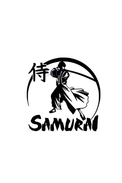 TSC ملصق سيارة محارب الساموراي الياباني الكبير من النينجا