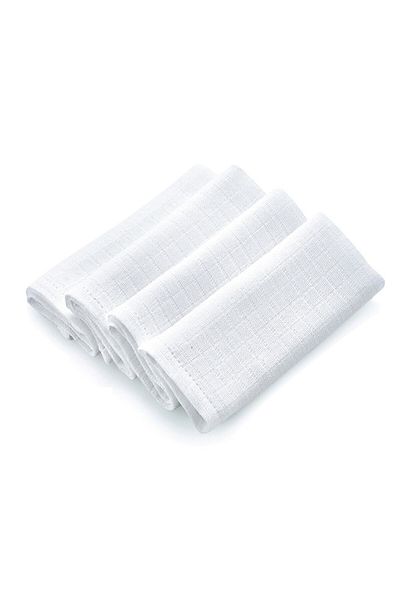 Babyjem Muslin Handkerchiefs 4 Pack White