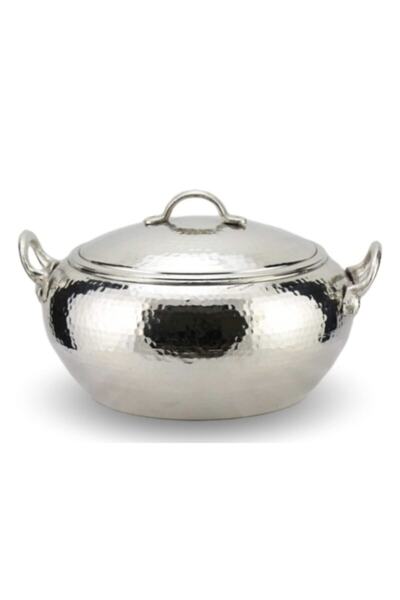 Dergah Bakır Güveç Nikel Kaplama Çekiç Dövme Güveç Dövmebakırgüveç Bakır Güve...