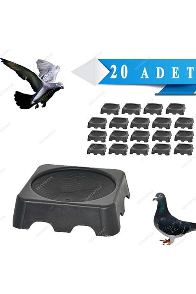 Endiket Square Egg Cup Funnel Pigeon Chicken Funnel Square Funnel 20 Pieces Egg Cup Nest Plastic Pigeon