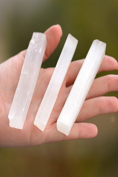 NehirTaş Certified Selenite Stone Mass - Stick Shaped