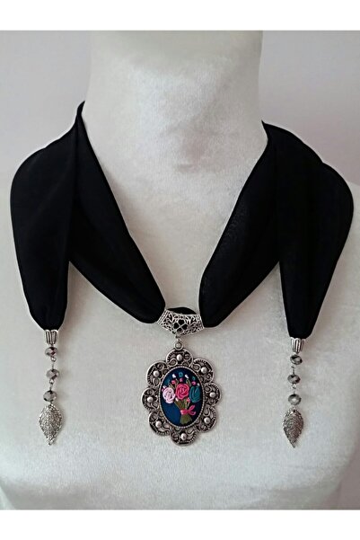 adilstore Eșarfă Brodată Manual Rococo Cusut Flr07