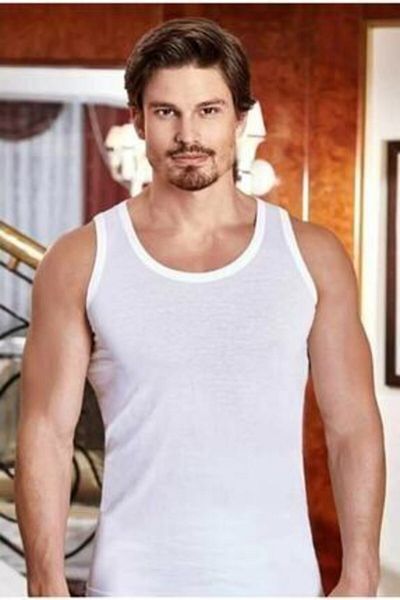 Berrak Men's 3-Piece Combed Cotton Undershirt