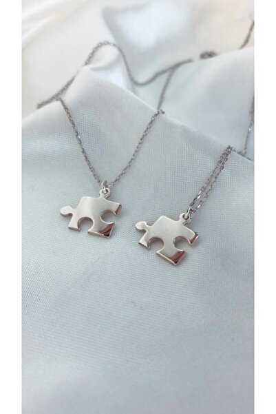 Genel Markalar Bff Puzzle Gümüş Kolye