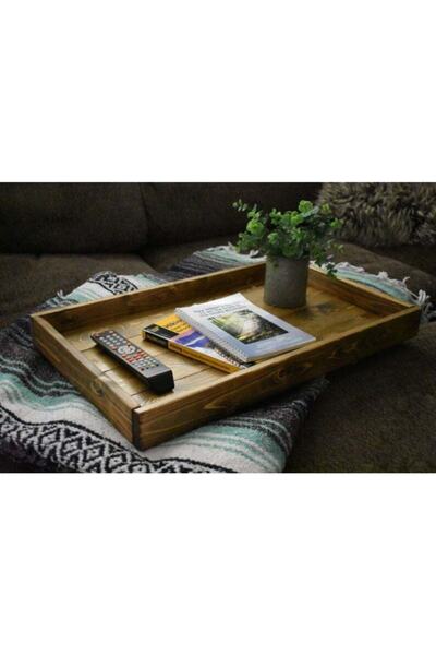 Genel Markalar Ahşap Tepsi, Ahşap Sunum Tepsisi, Kahvaltı Tepsisi / 35*25cm H...