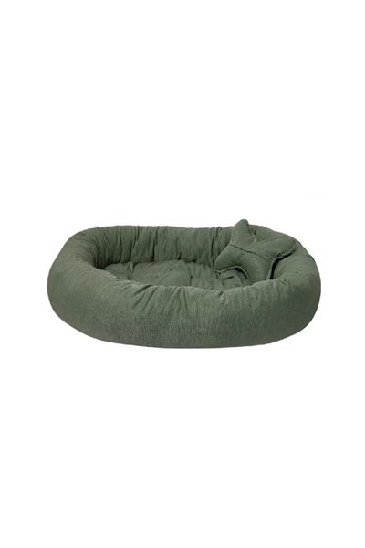 Patili Evler Farn Green Small and Medium Breed Dog Bed - 60x80 Cm -