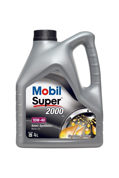 Mobil 10w40 Motor Yağı Süper 2000 Yarı Sentetik 4 lt