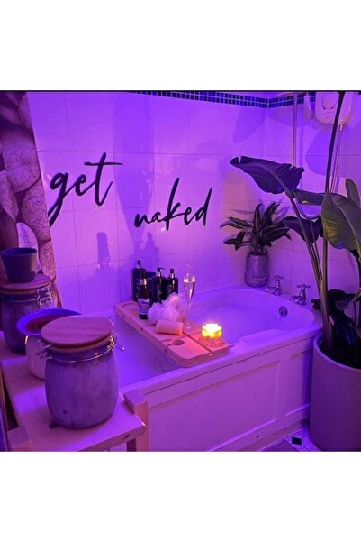 Genel Markalar Get Naked - Banyo Duvar Dekorasyonu - Duvar Tablosu - Duvar Ya...