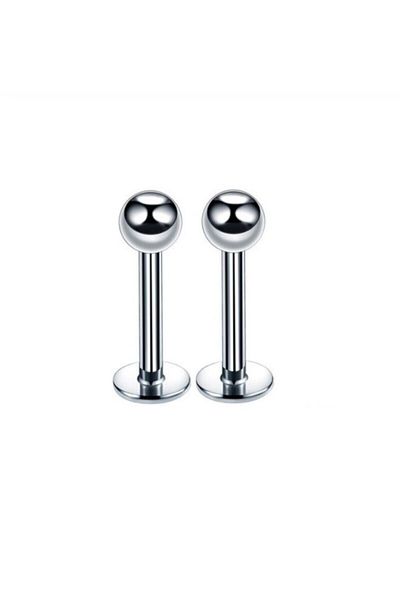 Vilma Aksesuar Lip Cartilage Tragus Steel Piercing Set of 2 8 mm