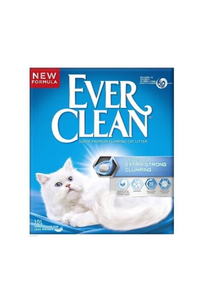 Ever Clean Extra Strong Unscented Kedi Kumu 10 Lt