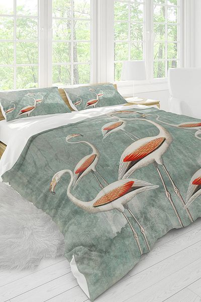 Colorpool Flamingo Double Duvet Cover Set