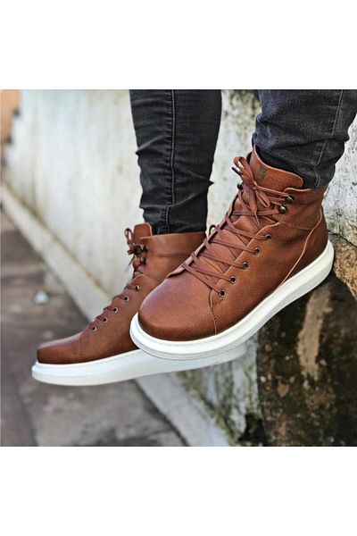 Knack Tan B-080 High Sole Shoes