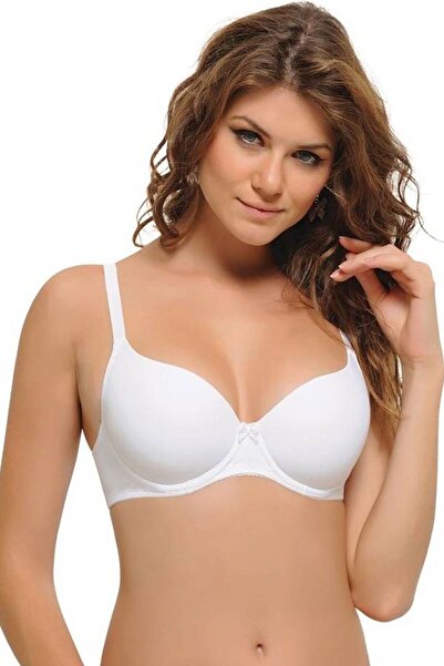 NBB Kadın Beyaz Mikro Kaplı Desteksiz Sütyen