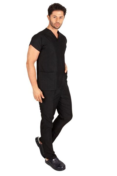VEHBİ Uniformă pentru medic și asistentă pentru bărbați, din țesătură de alpa...