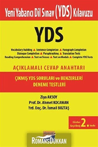 Siyasal Kitabevi Çıkmış YDS Soruları ve Deneme Testleri